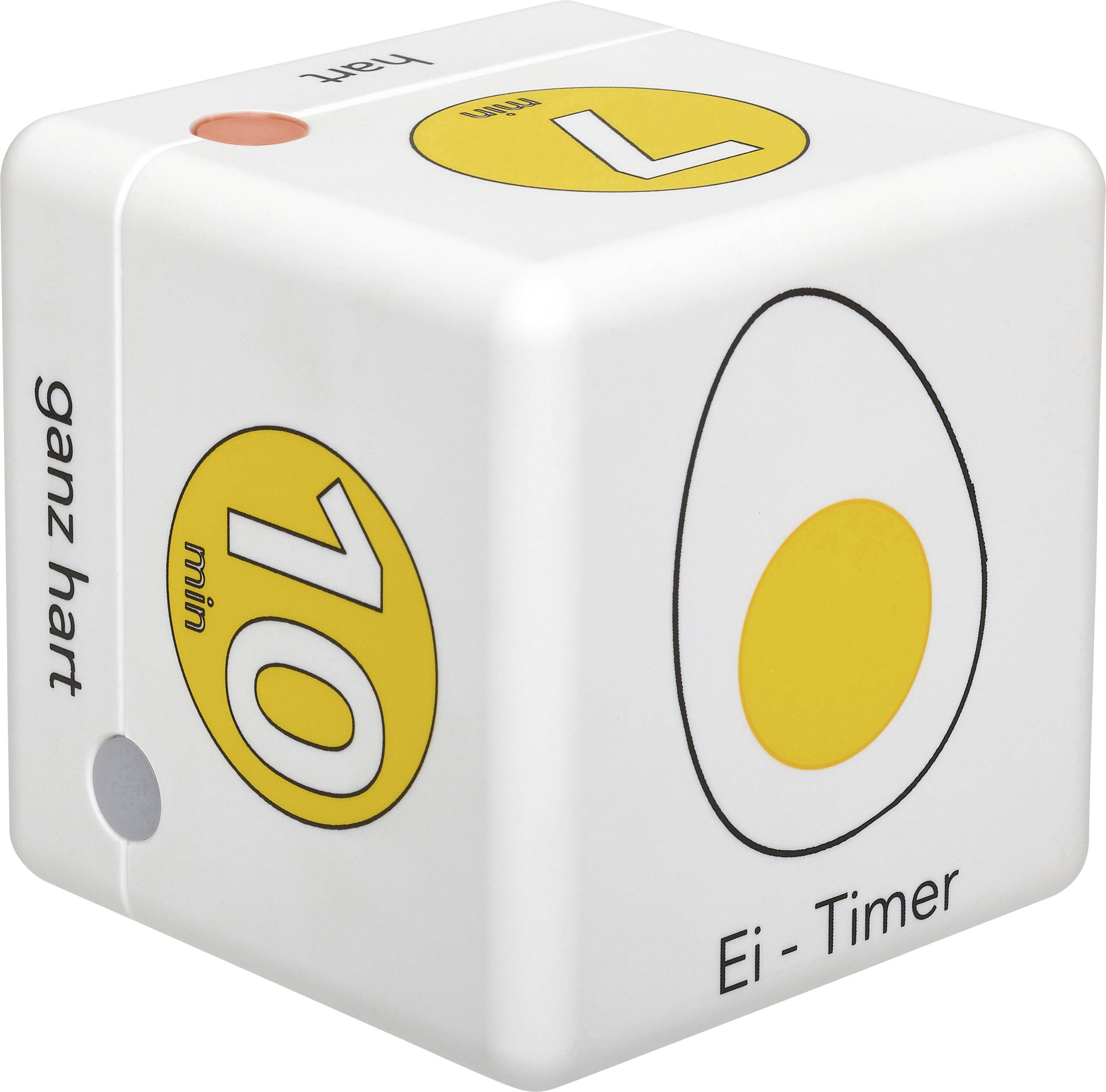 Таймер TFA Dostmann Cube Timer Ei цифровий білий, жовтий