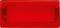 Prostokątny, czerwony przycisk lub włącznik, prawdopodobnie używany w urządzeniach elektronicznych lub mechanicznych.