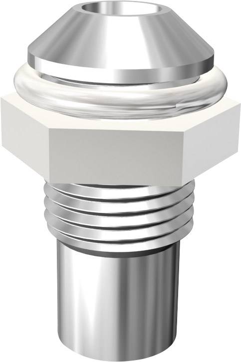 Цоколь Signal Construct SMQ1069 для світлодіодів, 3 мм світлодіод, M6 x 0,5, хромований, зовнішній