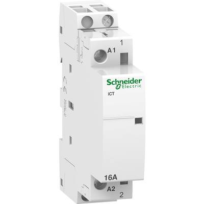 'Schneider Electric' Schütz, model iCT, strona z zaciskami i widocznymi oznaczeniami.