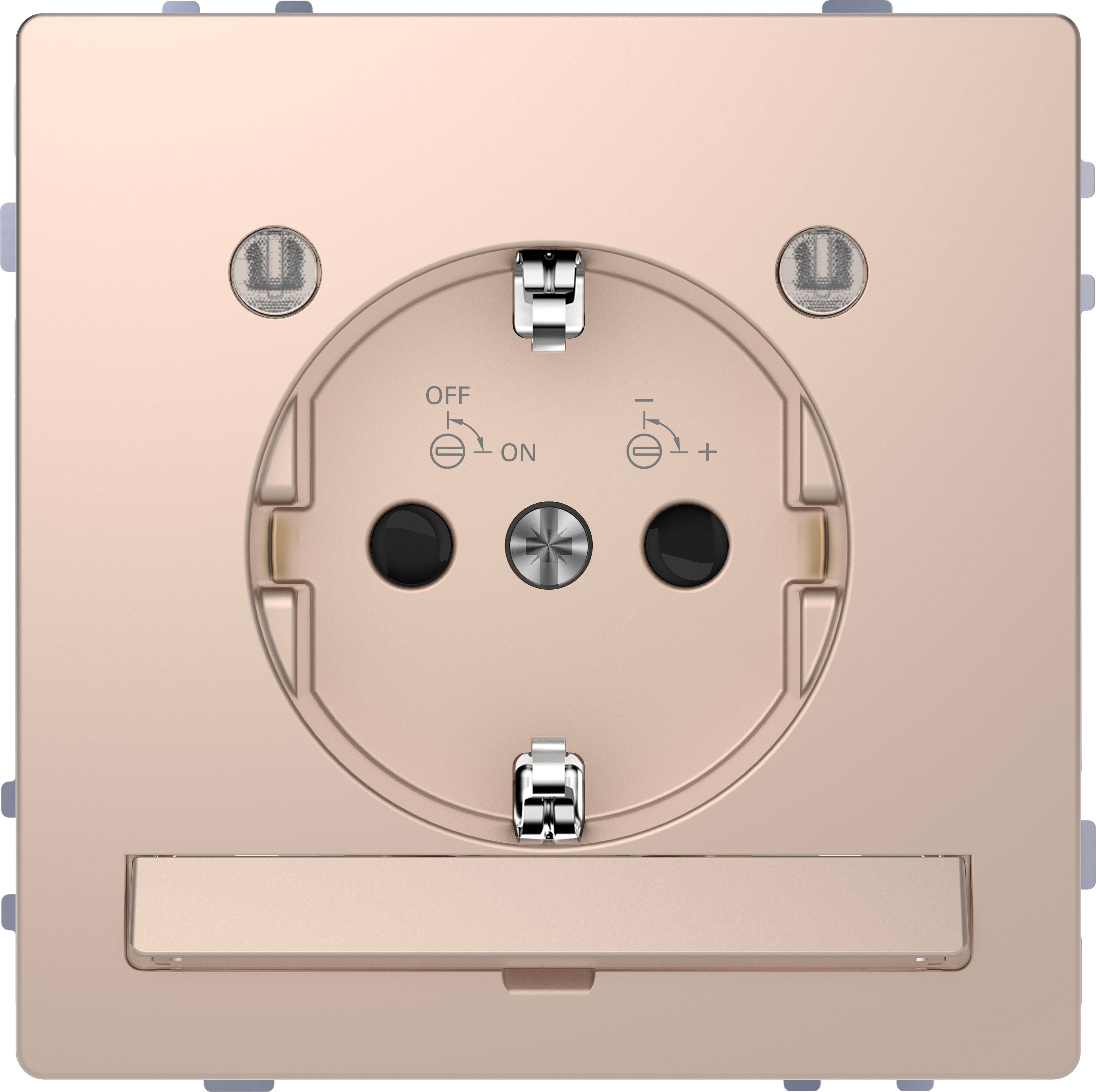 Gniazdo elektryczne Merten System Design MEG2304-6051, szampan