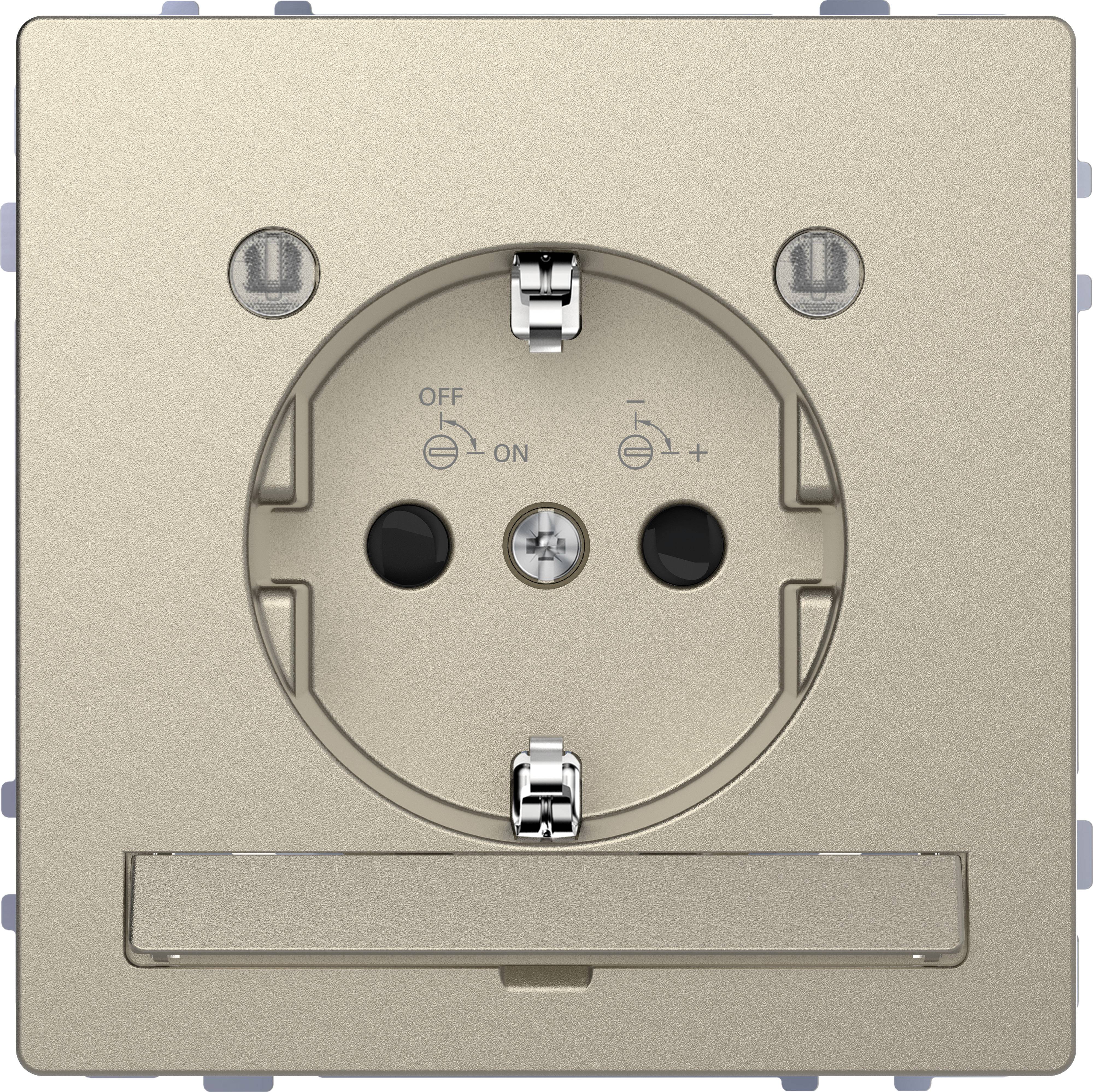 Gniazdo elektryczne Merten System Design MEG2304-6033, sahara