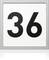 Liczba '36' jest przedstawiona dużą, czarną czcionką na białym tle.