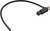 Czarny kabel czujnika ABS z prostokątnym złączem i okrągłą metalową końcówką. Używany do monitorowania prędkości obrotowej koła.