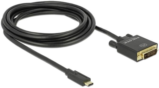 Kabel USB kończy się złączem DisplayPort, nadającym się do połączenia między urządzeniami elektronicznymi a monitorami.