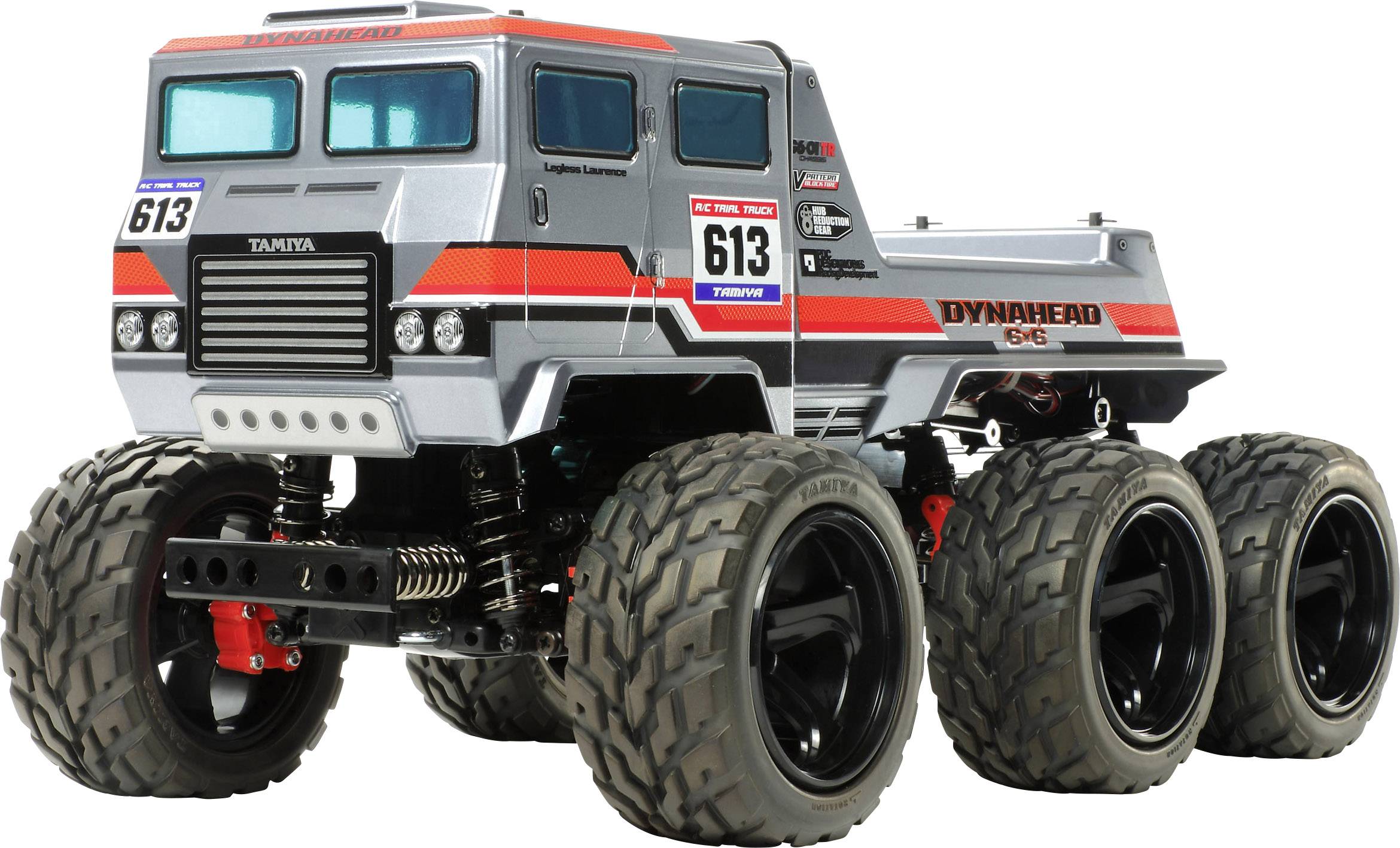 Модель автомобіля Tamiya Dynahead 6x6, повний привід, масштаб 1:18 на радіокеруванні, електричний монстртрак, саморобний