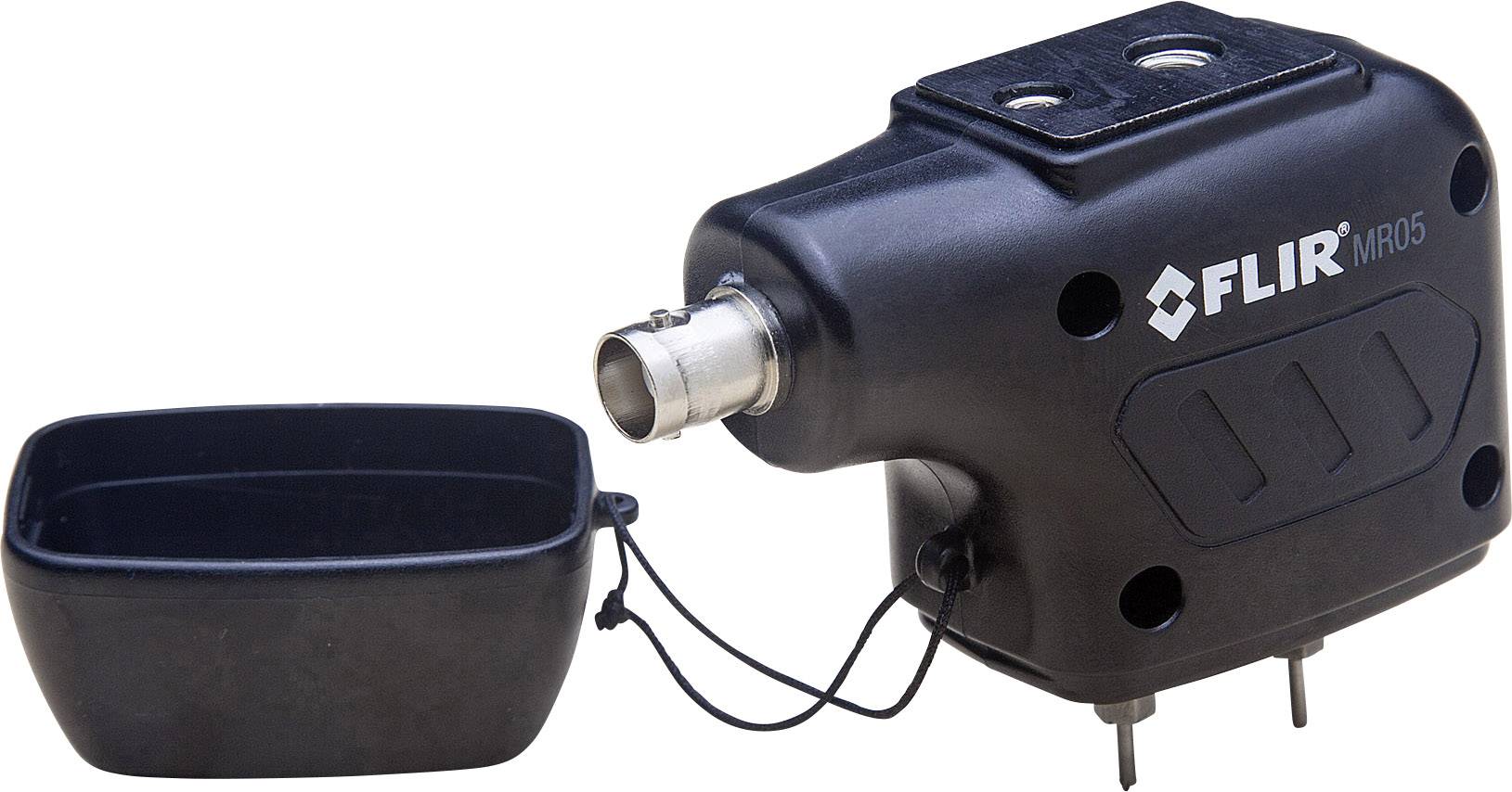 Czarny, solidny wilgotnościomierz z zdejmowaną nakładką ochronną. Posiada dwa końcówki pomiarowe.