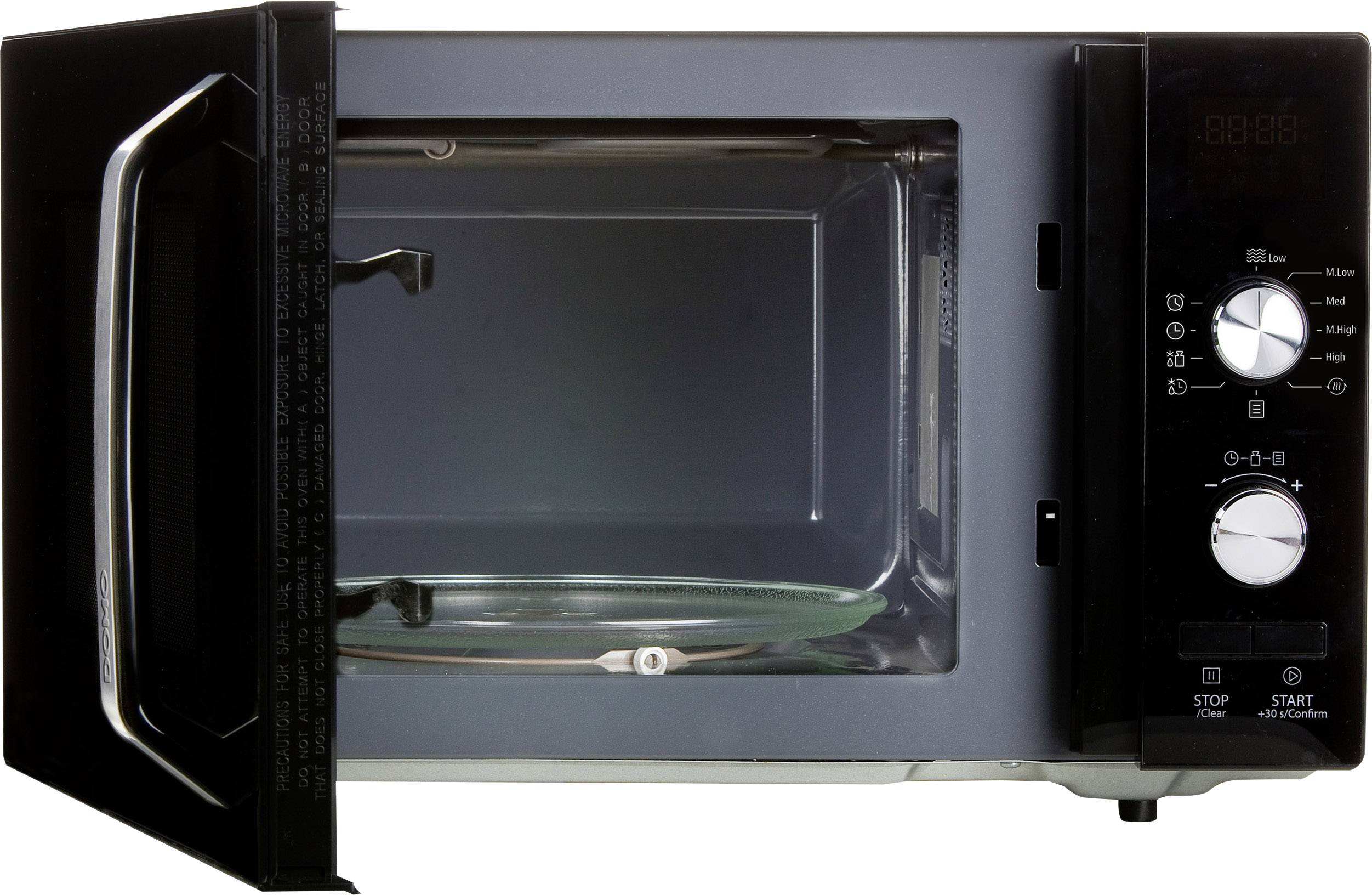 Мікрохвильова піч DOMO DO2924 800 Вт з функцією таймера чорного кольору