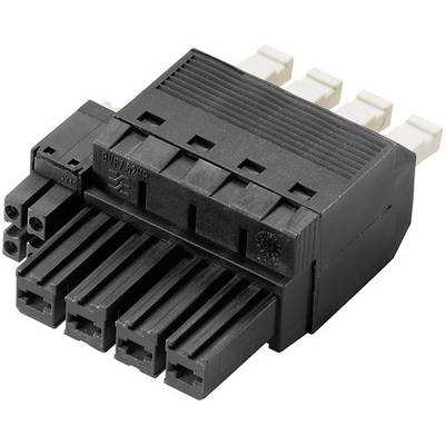 Czarny złącze wielostykowe ułożone w dwóch rzędach, stosowane do połączeń elektronicznych w urządzeniach.