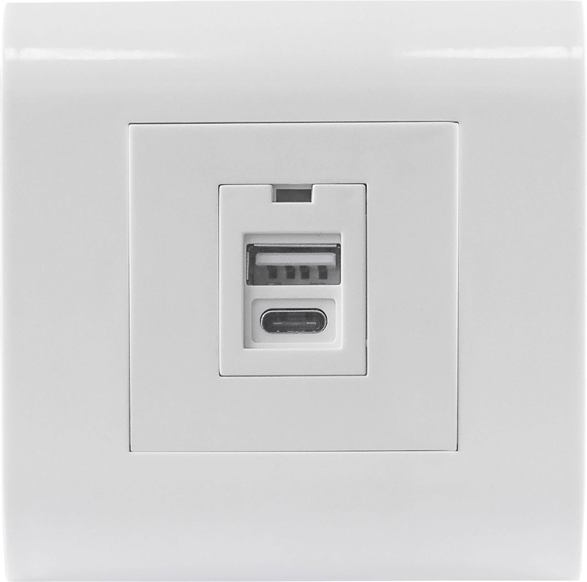 Intellinet 772198 2 x Gniazdo do ładowania USB IP20 biały