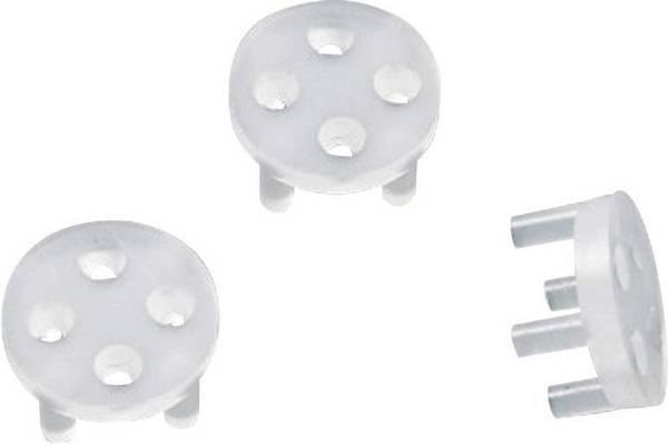 <br>  TRU COMPONENTS<br>  TC-TRW5203<br>  Dystans tranzystora<br>  1 szt.<br>  Pasuje do obudowy półprzewodnika: TO-92, TO-39<br>  Wymiary siatki: 3.6 mm<br>  (Ø x W) 8.9 mm x 4.6 mm<br>  <br>
