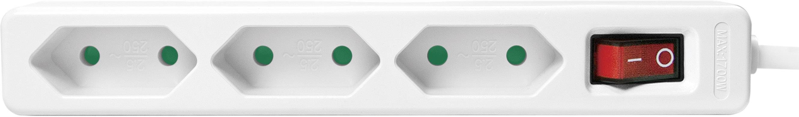 Подовжувач з вимикачем LogiLink LPS230 LPS230 3 x Кількість розеток: 3