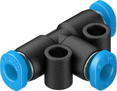 Złączka T FESTO QSMT-3 Średnica rury: 3 mm, 3 mm Średnica spinki: 3 mm 1 szt.