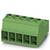 Zielony, prostokątny złącze wtykowe z pięcioma otworami stykowymi. Stosowany do połączeń elektrycznych w zastosowaniach technicznych.
