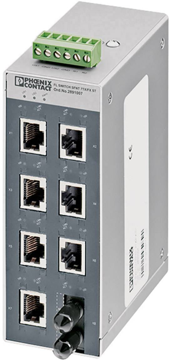 Phoenix Contact 2891007 FL SWITCH SFNT 7TX/FX ST Switch przemysłowy Ethernet 10 / 100 MBit/s