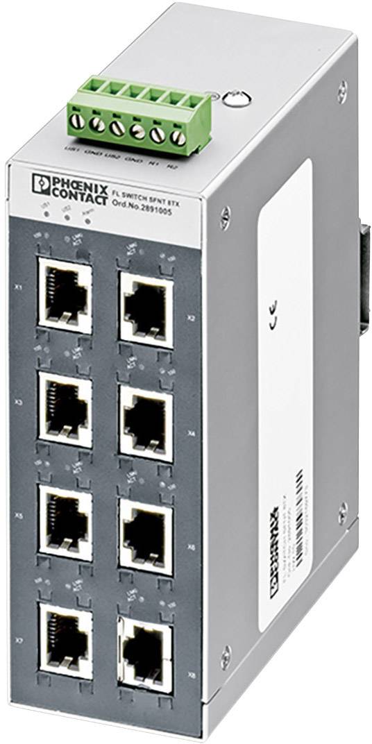 Phoenix Contact 2891005 FL SWITCH SFNT 8TX Switch przemysłowy Ethernet 10 / 100 MBit/s