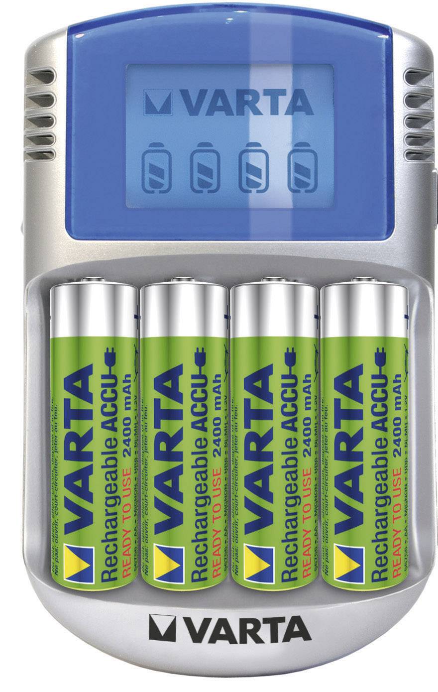 Ładowarka do akumulatorów AAA, AA Varta LCD-Lader, NiMH, z zestawem akumulatorów