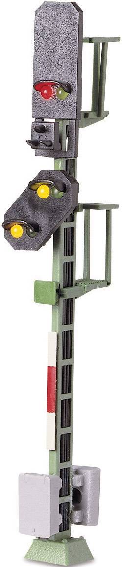 Світловий семафор із блок-сигналом Viessmann 4014A, залізниця DB, масштаб H0, для складання
