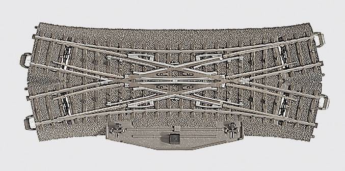 Поперечний стрілочний перевод C Marklin 24624 DKW 188,3 мм24,3'° шкала H