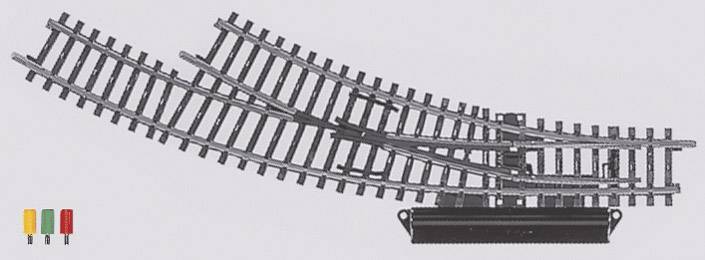 Правий вигнутий стрілочний перевод Marklin 2269, 360 мм, 2x 30°, масштаб H0, 2 шт.