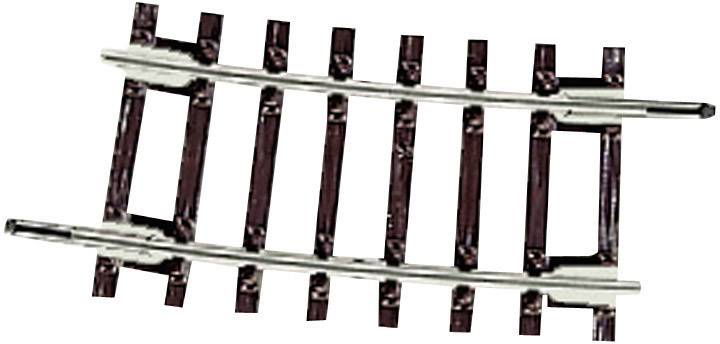 Вигнута колія Roco 42409, 2,1 x 419,6 мм, 7,5°, R3 1/4, масштаб H0, 12 шт.