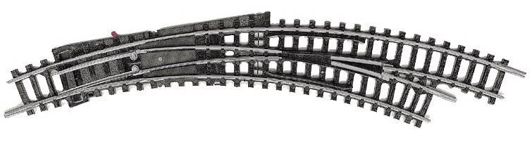 Перемикач MiniTrix T14957, правий, кут 42'°, шкала N, MINITRIX