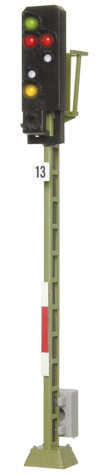Світловий семафор з вихідним сигналом Viessmann 4013, 79 мм, залізниця DB, 6 світлодіодів, шкала