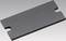 Prostokątna, płaska płyta grafitowa z dwoma bocznymi wycięciami, na szarym tle.