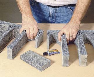 Тесаний кам'яний віадук, NOCH 58660, арочний, масштаб H0, 374 x 26 x 251 мм