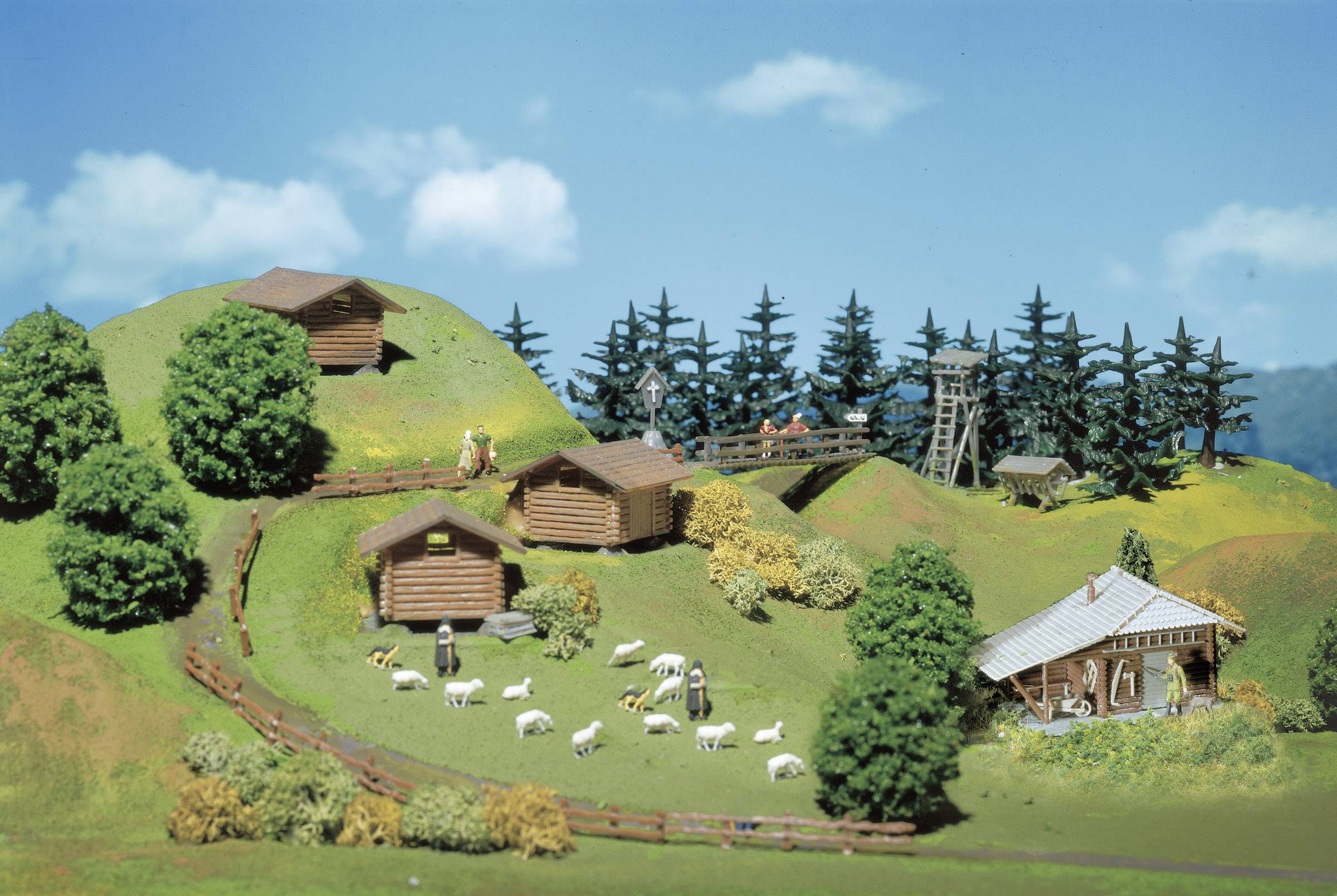 Мисливська хатина з мисливською підставкою, Faller 272532, масштаб N