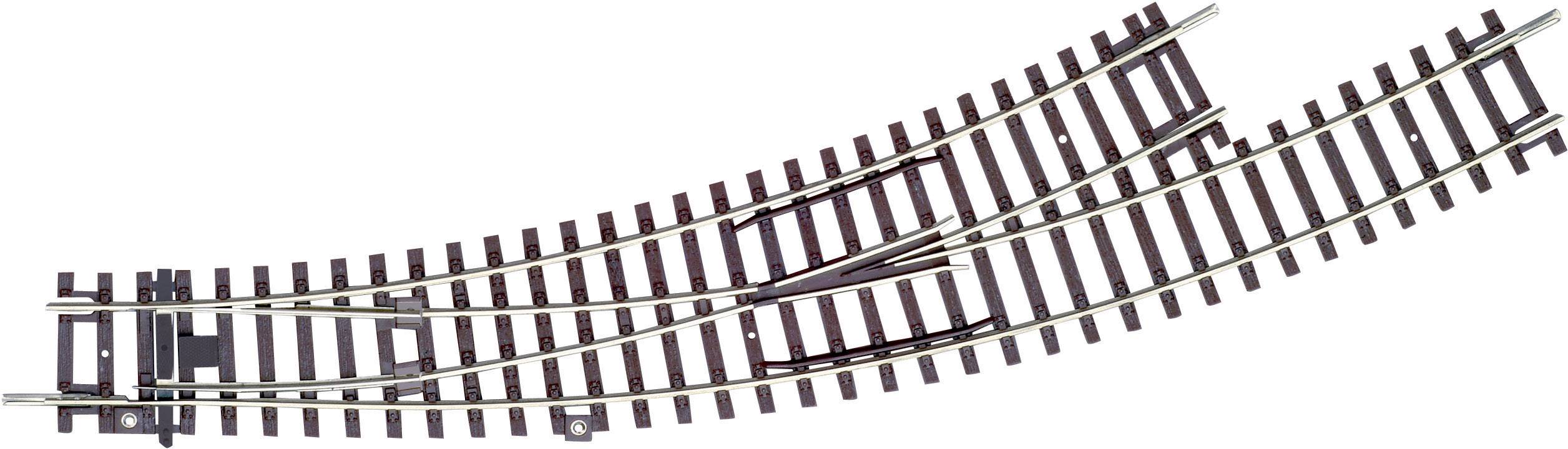 Колія Piko BWL-R3, система A, 55227, лівий поворотний стрілочний перехід, вигнутий, кут 2 x 30°, шкала H0