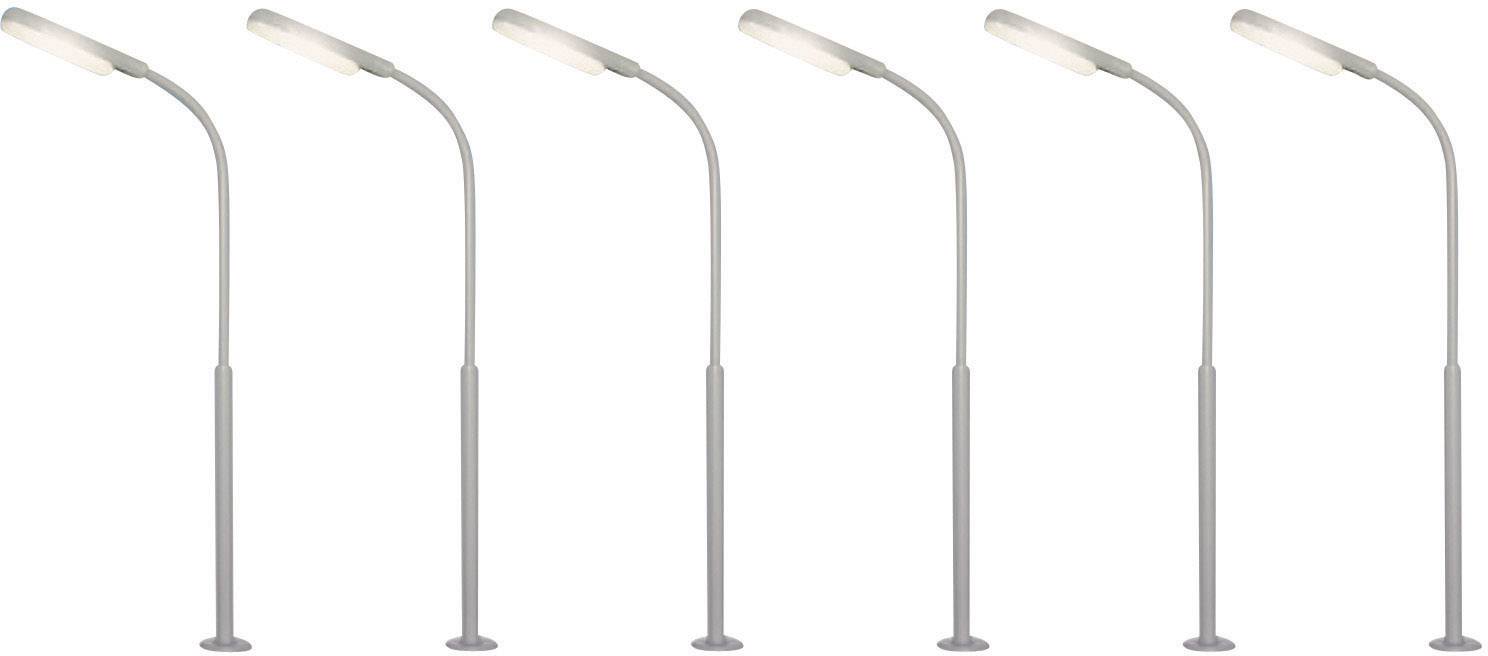 Світлодіодна дугова лампа, Viessmann 64906, 54 мм, 12 - 16 В постійного/змінного струму, шкала N, комплект з 6 штук