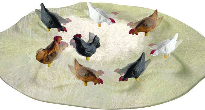 Курник, Viessmann 5128, масштаб H0, пофарбований, пересувний, 8 предм.