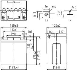 Akumulator ołowiowy Panasonic Longlife LC-P1224APG, AGM, 12 V, 24 Ah-4