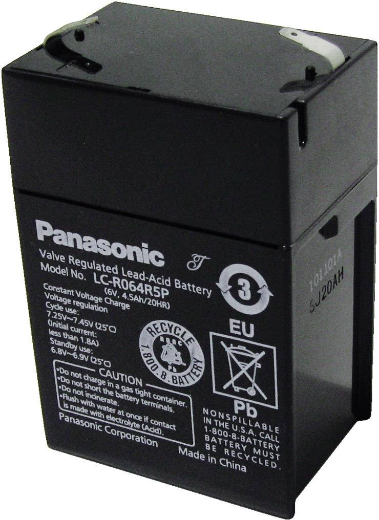 Akumulator żelowy VRLA AGM Panasonic LCR064R5P, 6 V, 4.5