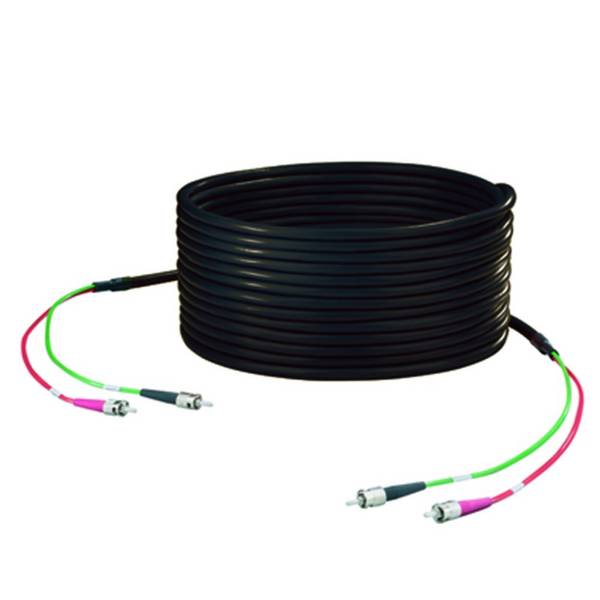 Weidmüller 8876450010 światłowodowe do światłowodów kabel [1x złącze męskie ST - 1x złącze męskie ST] 50/125 µ Multimode OM2 1.00 m