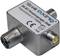 Regulator tłumienia 'Axing TZU 4-00', 20 dB, dla zakresu częstotliwości 0,1-1006 MHz. Obudowa metalowa z złączkami i oznaczeniem CE.