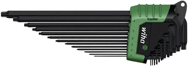 Wiha 366R TORX wewnętrzny Zestaw kluczy trzpieniowych   T 5, T 6, T 7, T 8, T 9, T 10, T 15, T 20, T 25, T 27, T 30, T 40, T 45 13 szt.