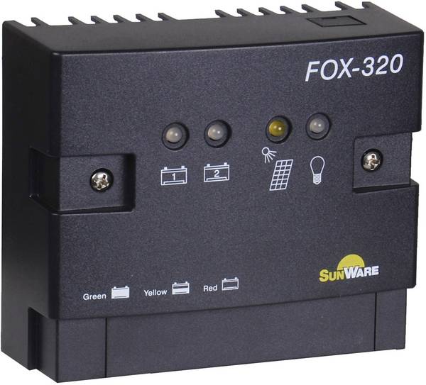 Solarny regulator ładowania SunWare Fox-320 PWM 12 V, 24 V 20 A