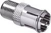 Zestaw adapterów F-Quick-F TRU COMPONENTS TC-2520002 srebrny