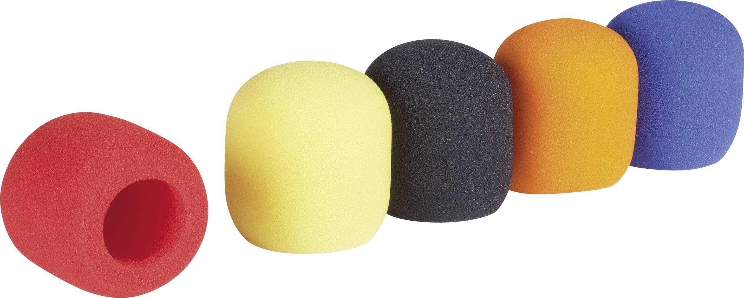 Комплект вітрозахисних екранів для мікрофонів, 5 предметів.