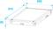 Rysunek techniczny prostokątnego obiektu o wymiarach: 550 mm długości, 615 mm szerokości, 90 mm wysokości.