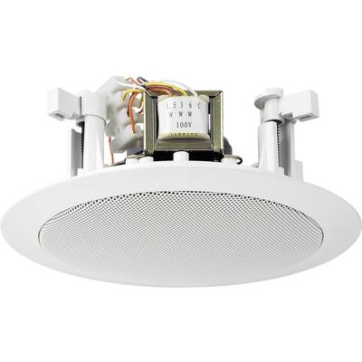 Głośnik sufitowy PA do zabudowy Monacor EDL-25, 94 dB, 100 - 14 000 Hz, 100 V, N/A, Kolor producenta: biały, 1 szt.