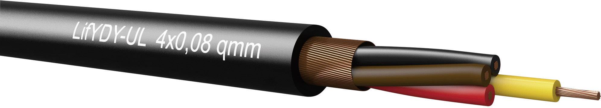 Кабель керування Kabeltronik LifYDY 390800800-1, 8 x 0,08 мм², Кількість виробів на погонний метр, чорний