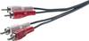 Kabel audio, Cinch SpeaKa Professional SP-1300368, 2x złącze M cinch na 2x złącze M cinch, 2.50 m, czarny