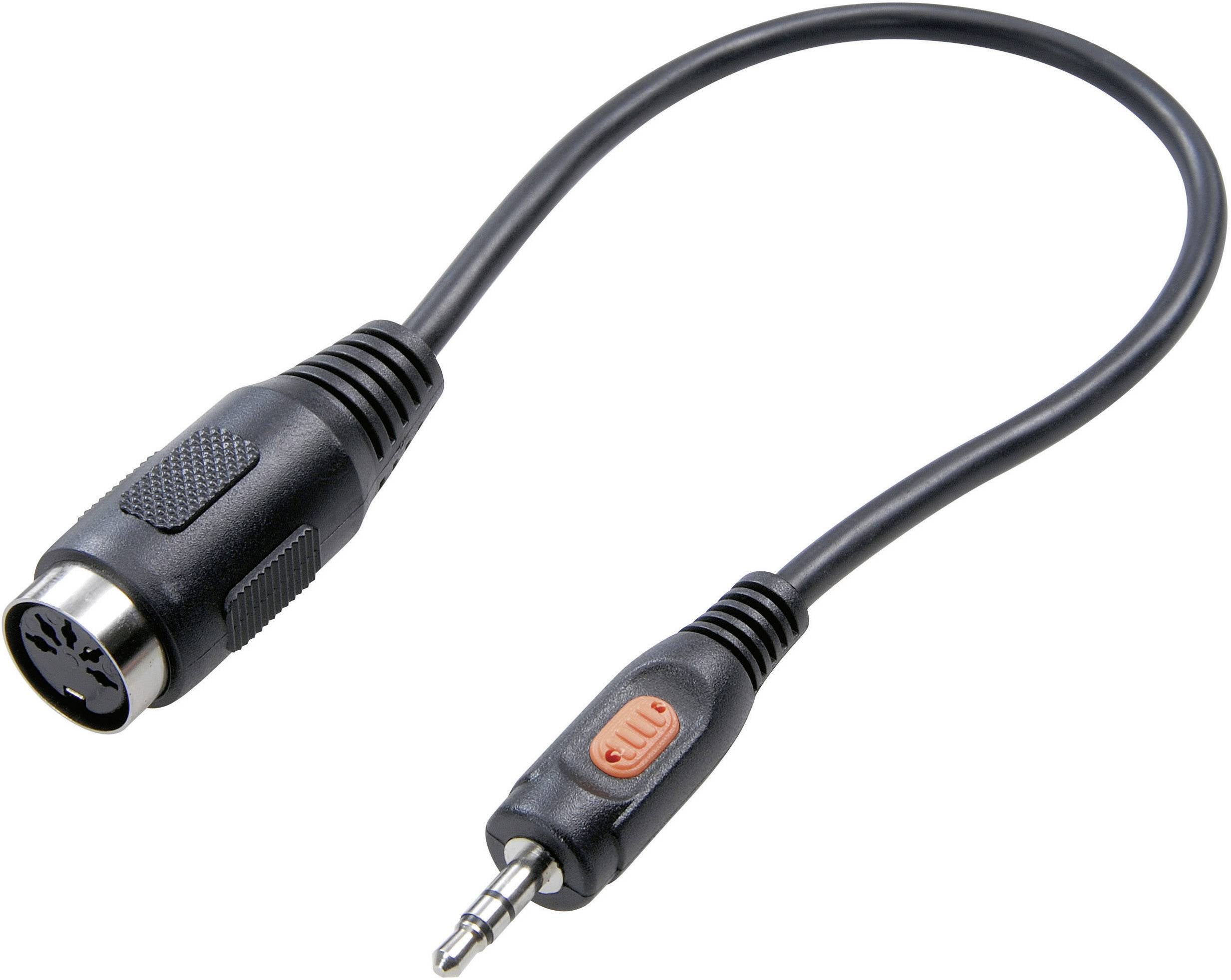 Audio adapter SpeaKa Professional SP-7869840, Złącze DIN, Jack, 20 cm