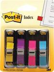 Post-it® Index Mini I683-4AB 12,7 x 43,7 mm cytrynowy / fioletowy / różowy / turkusowy zawartość 4