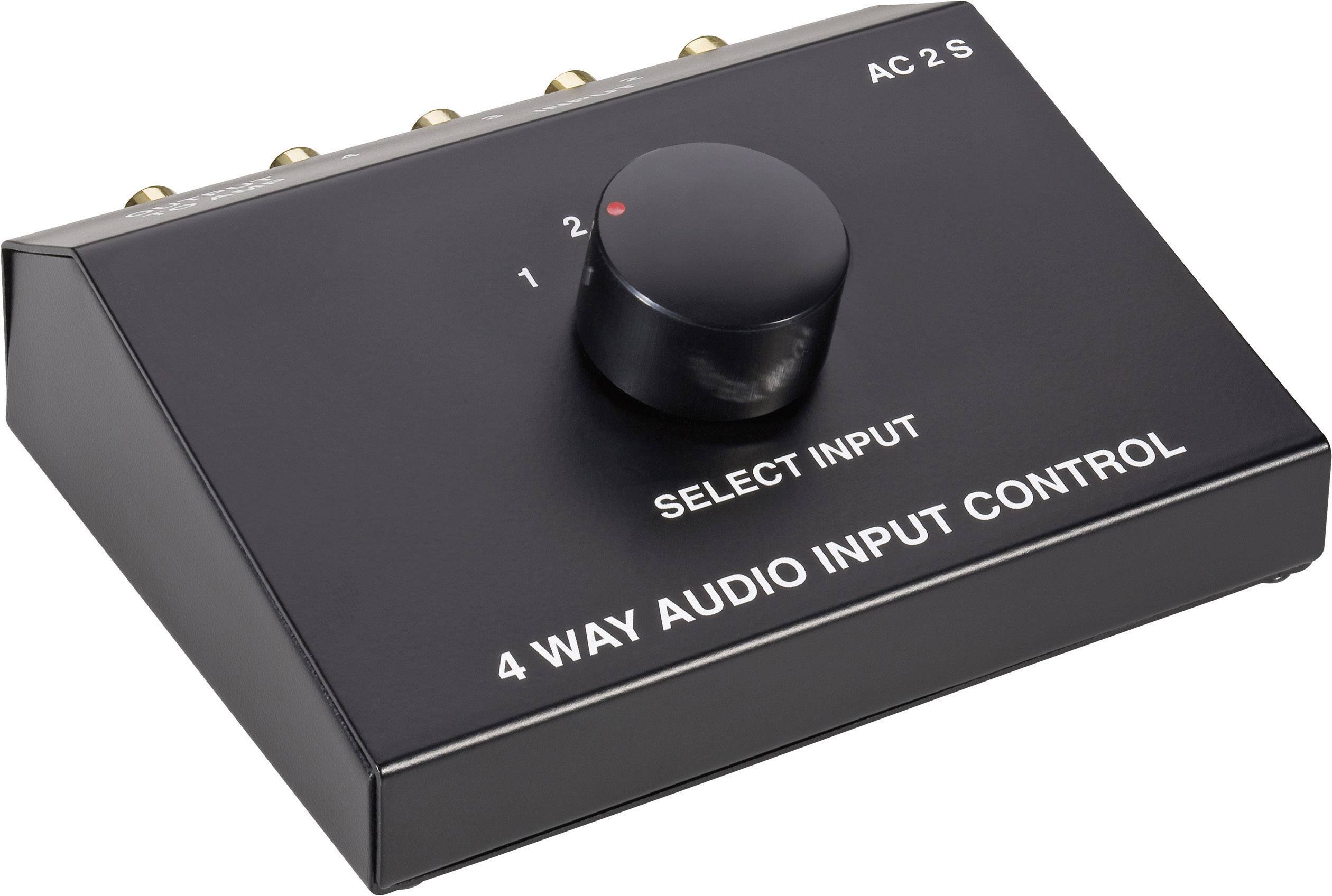 Przełącznik audio Cinch SpeaKa Professional SP-5741548, 4 porty-2