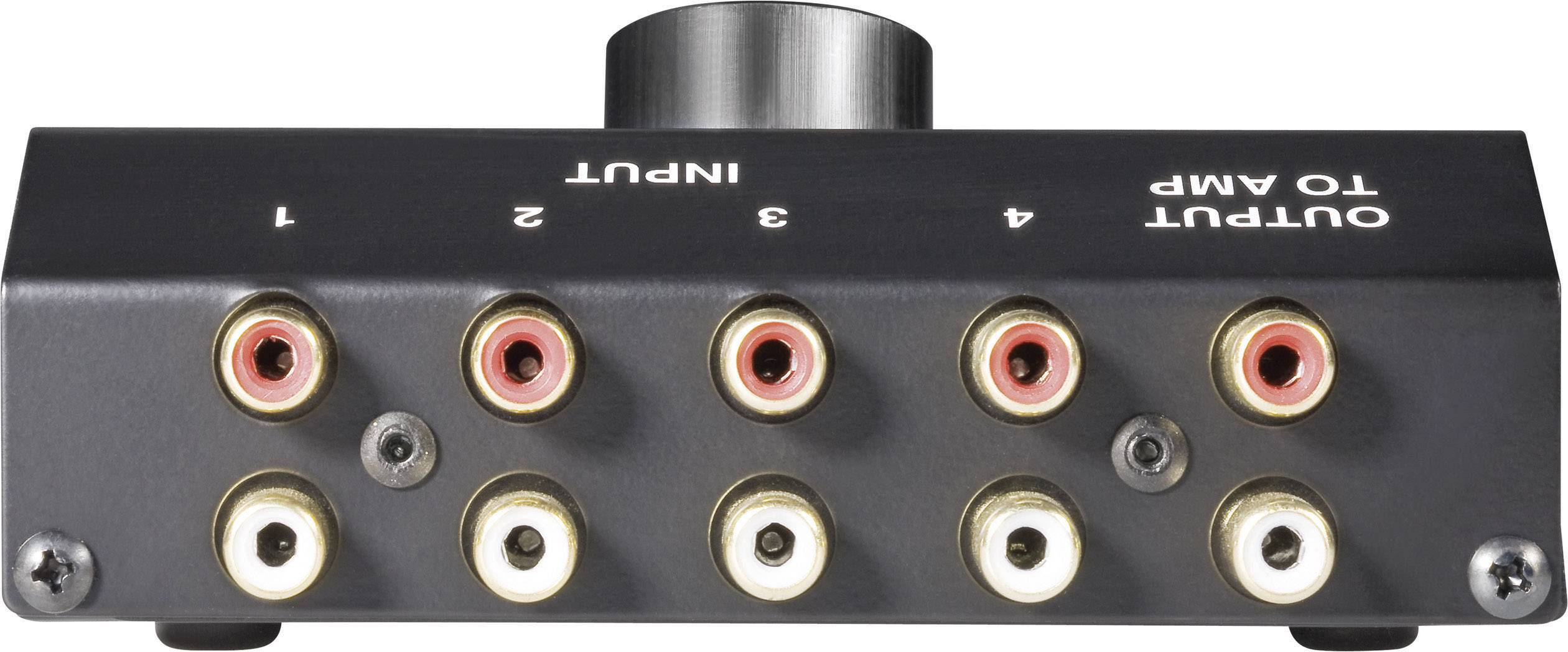 Przełącznik audio Cinch SpeaKa Professional SP-5741548, 4 porty-3