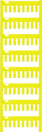 Żółta część z tworzywa sztucznego z wieloma identycznymi, prostokątnymi wycięciami rozmieszczonymi w równych odstępach.